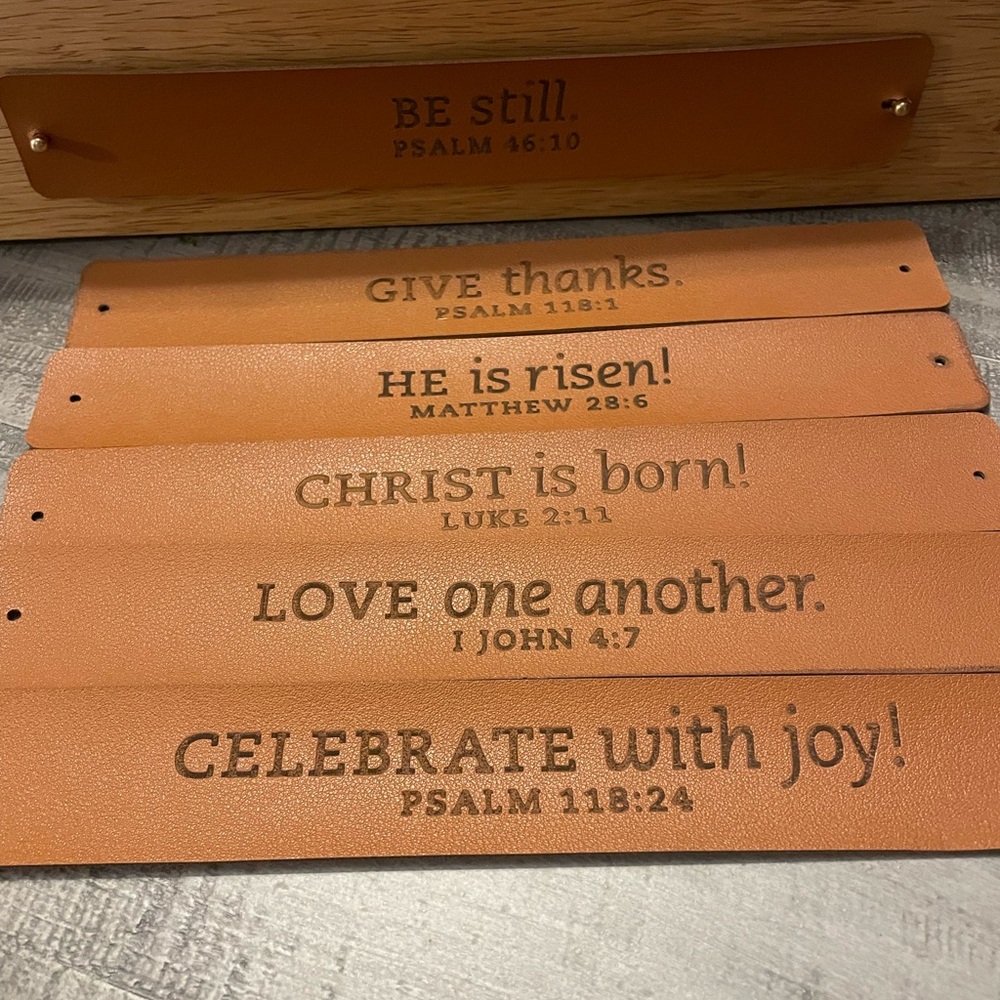 Mary & Martha wooden tray w/interchangeable sayings